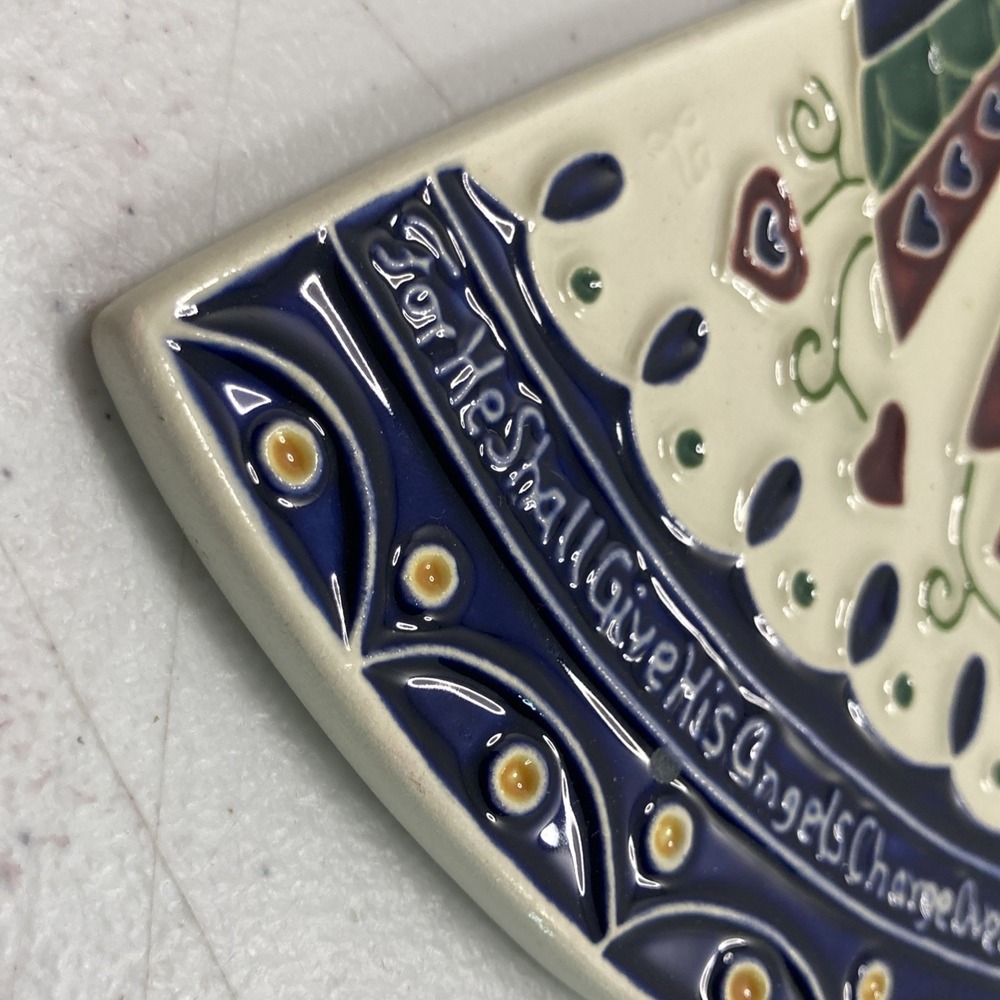 Vtg‎ J Duban Design Angel Wall Hanging Ornament Ceramic Tile Texas - Picture 5 of 10